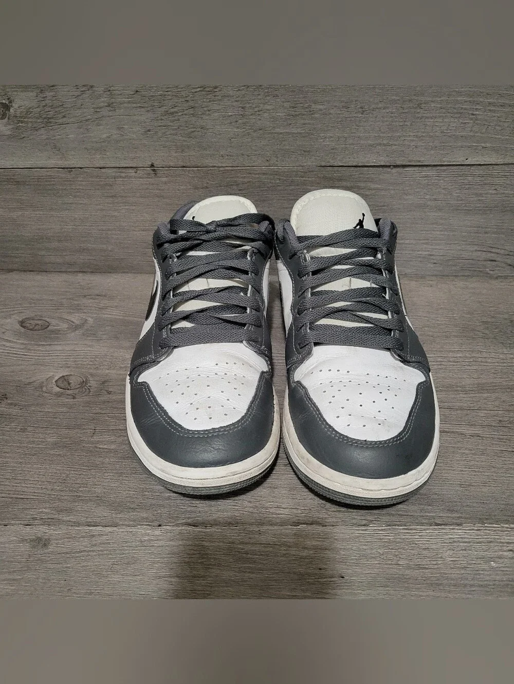 Jordan Retro 1 Low Mens Size 8.5 Iron Grey Shoes 553558-152